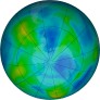Antarctic ozone map for 2025-05-03